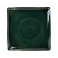 Vesuvius Burnt Emerald Teller rechteckig 27 x 27 cm