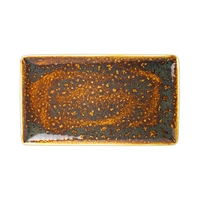 Vesuvius Amber Assiette rectangulaire, 33 x 19 cm 