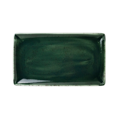 Vesuvius Burnt Emerald Teller rechteckig 33 x 19 cm_1