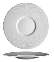 Willow Gourmet assiette bord large, blanc,Ø28.5 cm _1