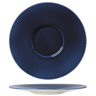 Willow Azure gourmet assiette plate, Ø 28.5 cm, avec bord large_1