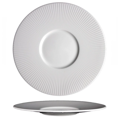 Willow Gourmet assiette plate, blanc, Ø 28.5 cm, avec bord large_1