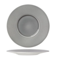 Willow Grey gourmet Assiette plate, Ø 28.5 cm, avec bord medium