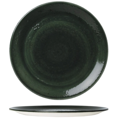 Vesuvius Burnt Emerald Teller Coupe flach, Ø 30 cm  _1
