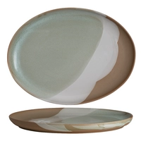 Forager Nest Assiette creuse ovale, 33 x 25 cm, H: 2.9 cm