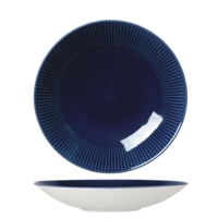 Willow Azure Teller Gourmet coupe tief, Ø 28 cm 