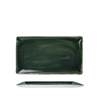 Vesuvius Burnt Teller flach rechteckig, 33 x 19 cm _1