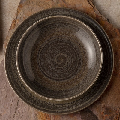 Revolution Granite Assiette creuse coupe Ø 21.6 cm _2