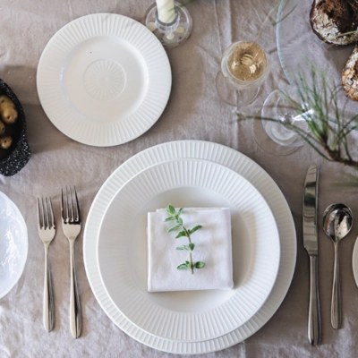 Willow Gourmet assiette plate blanc, Ø 28.5 cm _2