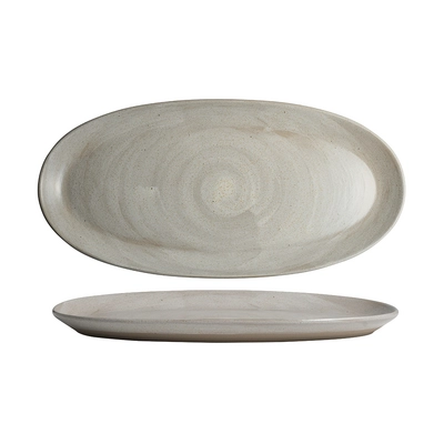 Maham Carnaby Dove Assiette ovale 28 x 14 cm, Stoneware_1