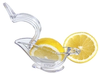 Zitronenschnitzpresse, L: 12 cm, H: 5 cm aus transparentem Acryl