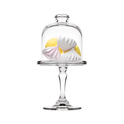 Mini Etagere Scalini mit Cloche aus Glas, H: 19cm, Ø 10 cm, auf Standfuss_2