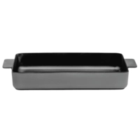 Surface Ofenschale Enamel Cast Iron Black 37 x 28 cm, H: 6 cm