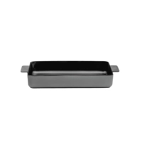 Surface Ofenschale Enamel Cast Iron Black 26 x 15 cm, H: 6 cm