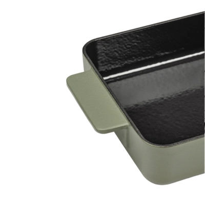 Surface Ofenschale enamel Cast Iron Camogreen 32 x 20 cm, H: 6 cm_2