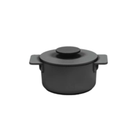 Surface Kochtopf Enamel Cast Iron, Schwarz Ø 15 cm, 100 cl