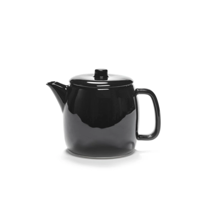 Passe-Partout V. V. Duysen, Teekanne mit Sieb Ø 12 cm, H: 13.3 cm, 90 cl, glasiert schwarz_1