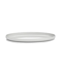 Passe-Partout V. V. Duysen, Teller flach oval, mit Rand, 29 x 18 cm, H: 2.5 cm, matt