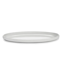 Passe-Partout V. V. Duysen, Teller flach oval mit Rand, 33 x 22 cm, H: 2.5 cm, matt