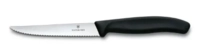 Pizza-/Steakmesser schwarz, mit Wellenschliff, L: 22 cm, Klinge: 11 cm_1