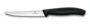 Pizza-/Steakmesser schwarz, mit Wellenschliff, L: 22 cm, Klinge: 11 cm