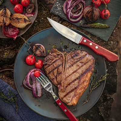 Jumo Jumbo Couteau à steak, bordeaux, 25 cm _2