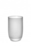 Base Glas Frost, weiss, 450 ml, H: 12 cm, 8 cm Ø 