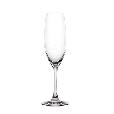 Chiara Champagner Glas No 18, 1dl+, 181 ml,  Ø 51 mm, H: 219 mm, Fussplatte Ø 67 mm_1