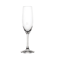 Chiara Champagner Glas No 18, 1dl+, 181 ml,  Ø 51 mm, H: 219 mm, Fussplatte Ø 67 mm