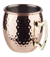 Mug Moscow Mule, look cuivre, martelé, 500 ml en inox, poli, 90 mm Ø, H: 100 mm_1