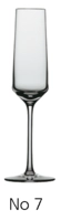 Belfesta Champanger Glas No 7, 1dl+, 209 ml,  Ø 72 mm, H: 252 mm, ehemals Serie Pure_1