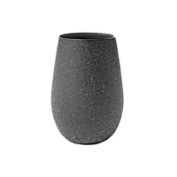 Stones Becher Basalt, 465 ml, Ø 80 mm, H: 120 mm,  Dunkelgrau