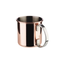 Moscow Mule Becher, Kupfer-Look, 450 ml Edelstahl, glanz, Ø 90 mm, H: 90 mm