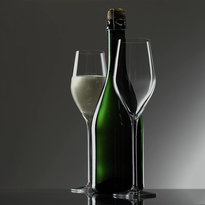Exquisit Royal Champagnerkelch, 1dl+ geeicht,  265ml, Ø 70 mm, H: 243 mm_3