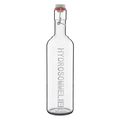 Glasflasche Hydrosommelier mit Porzellanver., 1 l _1