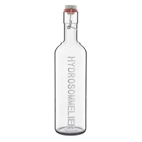 Glasflasche Hydrosommelier mit Porzellanver., 1 l 
