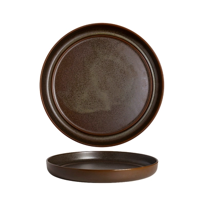 Fire Timber Assiette plate Ø 23 cm, H : 2,7 cm _1
