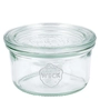 Bocal droit Weck, 165 ml, Ø 80 mm H: 47 mm, RR 80, avec couvercle