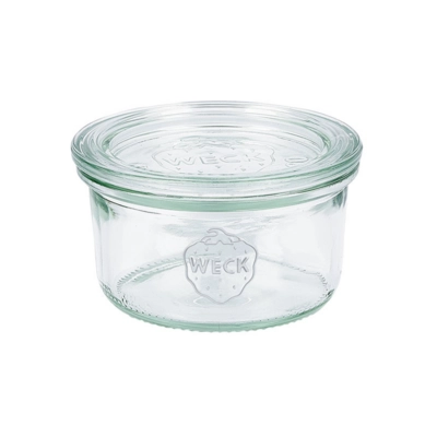 Bocal droit Weck, 165 ml, Ø 80 mm H: 47 mm, RR 80, avec couvercle_1