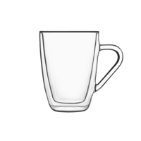Mug Accademia doppelwandig 320ml, Ø85 mm, H: 113mm 
