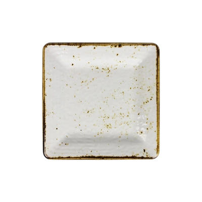 Craft White Assiette carré, 12.7 x 12.7 cm en mélamine_1