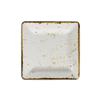 Craft White Assiette carré, 12.7 x 12.7 cm en mélamine