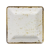 Craft White Assiette carré, 22.8 x 22.8 cm en mélamine
