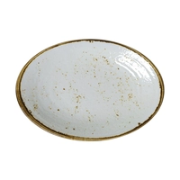 Craft White Assiette plate ovale, 26 x 19.7 cm en mélamine