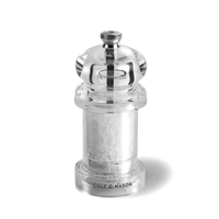 Moulin à sel en verre acrylique, H: 10 cm 