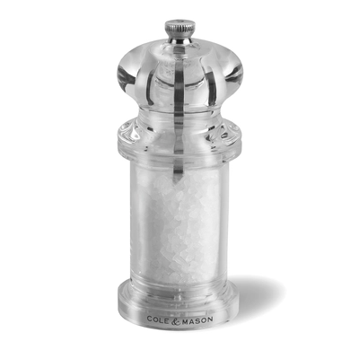 Moulin à sel 505 en verre acrylique, H: 14 cm _1