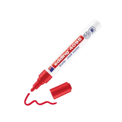 Marqueur Edding 4095 à craie liquide 2-3 mm, rouge _2