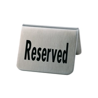 Présentoir de table CNS RESERVED, 5.5x5cm, H: 3.5cm