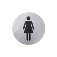 Hinweis-Türsymbol, Damen, Ø 7.5 cm 