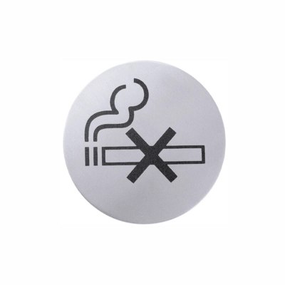 Affiche en inox, non fumeur, Ø 7.5 cm _1